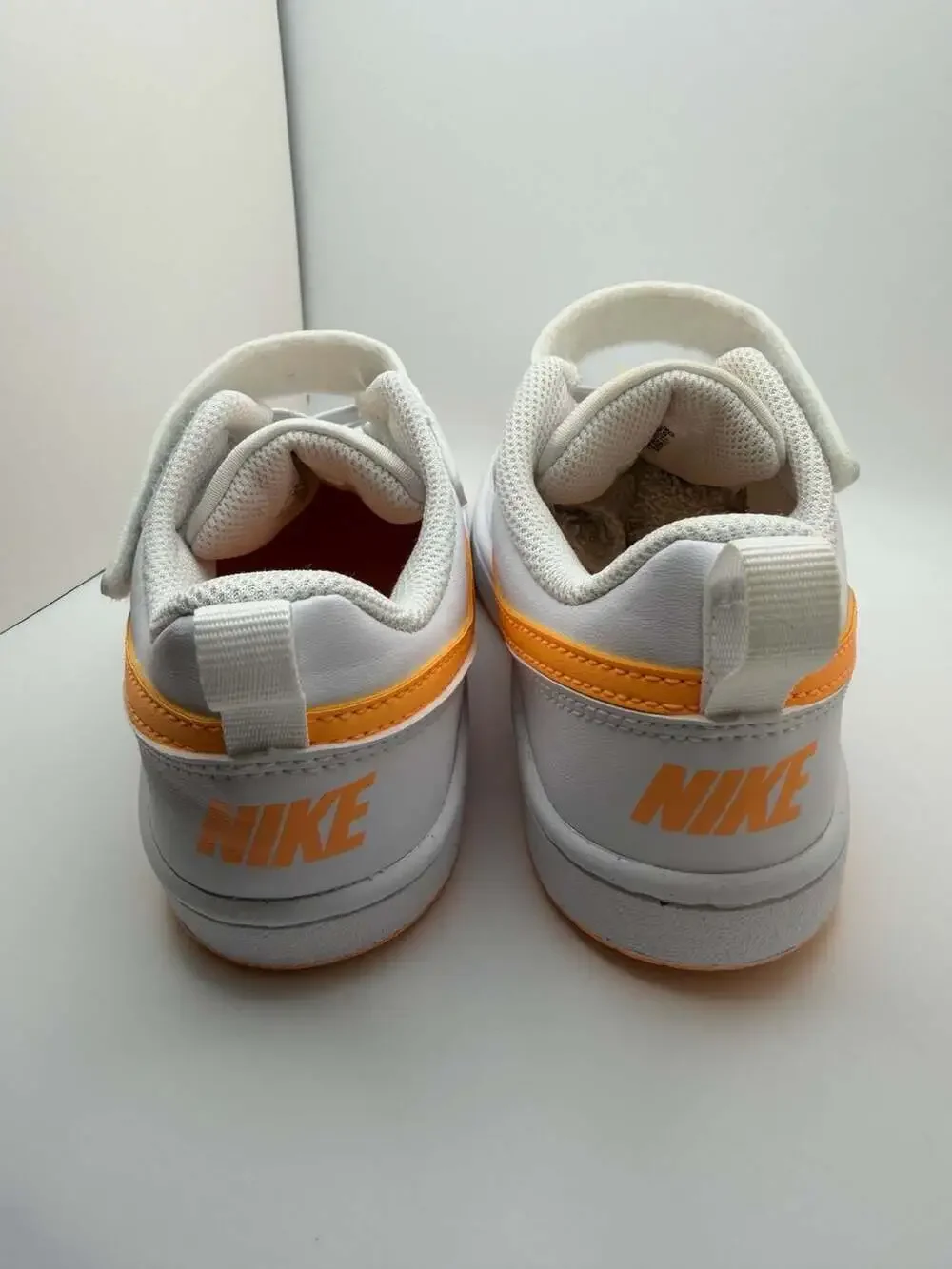 Nike Court Borough Low Recraft Kids' Casual Sneakers White/Orange
